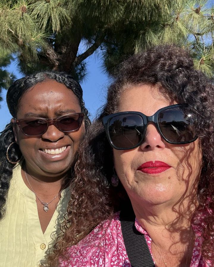 Zenaida Rosario and Irene Lopez canvassing together